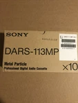 9 Sony Dtrs Metal Particle Digital Audio Cassette (DARS-113MP) New Unused Box. Fixed Price $53.00.