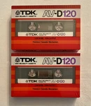 Sealed Vintage Tdk AV-D120 1982 Type High Output Audio Cassette Tapes Japan. Fixed Price $47.95.