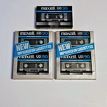 Vtg Maxell Uds-i Type 90 Minute Normal Bias Blank Cassette Tape Lot Of 5 Nos. Fixed Price $61.99.