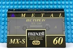 Maxell Mx-s 60 1995 Europe Type Iv Blank Cassette Tape (sealed). Fixed Price $79.99.