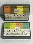 Lot Of 2 Vtg Audio Cassette Tape New Old Stock AC60 AC30 Instant Loading Sealed. Fixed Price $11.99.
