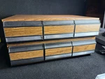Pc Lot, Vintage Walmart Cassette 42 Tape 3 Drawer Storage Case Holder. Fixed Price $40.00.