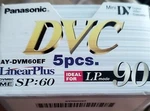 Panasonic AY-DVM60EF Mini Camera Cassette 5 Pack. Fixed Price $29.99.