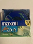 Maxell Mini Cd-r Recordable Discs Pack 210MB. Fixed Price $9.95.