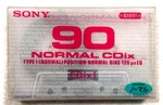 Sony Cdix 90 Vintage Audio Cassette Blank Tape Sealed Made Japan Type V4. Fixed Price $13.99.