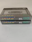 2 Pack Laser Xl 90 Normal Bias Type Cassette Tapes New Sealed Hong Kong 1983. Fixed Price $5.27.