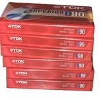 Lot Of 6 Tdk Superior D90 Normal Bias Audio Cassette Tapes Sealed New Old Stock. Fixed Price $19.99.