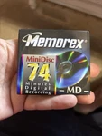 Memorex Minidisc 74 Minutes Recordable Sealed Md 1997. Fixed Price $5.00.