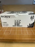 10 Pack Sony Minute Blank Audio Cassettes High Fidelity C-60HFL Nos Sealed. Fixed Price $15.99.