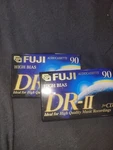 Lot Of 2 Sealed Fuji Audiocassette Tape DR-II-90 Minute High Bias Blank. Fixed Price $9.99.