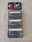 Vintage New 3 Pack Gemini Multi-purpose 60 Min. Audio Cassettes Low Noise 1992. Fixed Price $10.00.