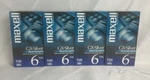 Maxwell Gx-silver (T-120) Vhs Video Cassette 6 Hour Tapes Of 4 New Sealed. Fixed Price $19.99.
