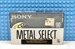 Sony Metal Select 90 Type Iv Blank Cassette Tape (1) (sealed). Fixed Price $53.99.