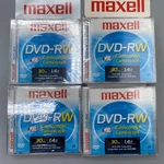 (lot Of 4) 2 Pack Maxell Dvd-rw Camcorder 30 Min 1.4GB Double Sided 8 Total. Fixed Price $29.00.