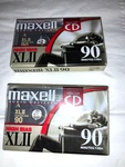 2)NEW Audio Cassettes 90 Min. Each,maxell Brand High Bias XL11 135 Mins.blank. Fixed Price $10.00.