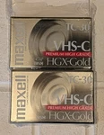 Maxell Hgx-gold TC-30 Premium High Grade Vhs-c Camcorder Video Tapes (2-PACK). Fixed Price $12.99.
