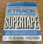 New Realistic Supertape 8 Track Blank 90 Minutes Sealed Radio Shack Vtg. Fixed Price $12.50.