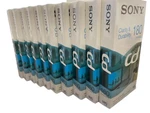 Pack Of 10 New Sony Vhs Cassettes E-180CDG Clarity & Durability 3 Hours. Fixed Price $29.99.