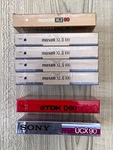 New Blank Audio Cassette Tapes Lot Of 7 Maxell Xl Ii 100, 60, Sony Ucx 90. Fixed Price $70.00.