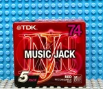 Md Tdk Music Jack Mj 74 Pack Red Blank Mini Discs (5) (sealed). Fixed Price $41.39.
