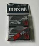 Lot Of 2 Maxell Metal Capsule 50 Cassette Tape Type Iv New Sealed. Fixed Price $69.99.