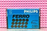 Philips Ferro 90 Type Blank Cassette Tape (1) (used). Fixed Price $11.69.