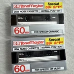 Tonemaster Cassette Tape Blank Low Noise Normal Position 60 Min Speech Lot Of 2. Fixed Price $10.22.