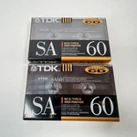 Tdk SA-60 Iec Type Ii High Position Cassette Tapes Sealed New 2. Fixed Price $24.99.
