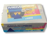 Memorex Dbs 90 Min. Audio Cassette Tapes Blank New & Sealed 10 Pack. Fixed Price $25.00.