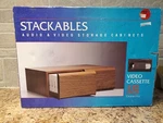 Stackables Audio Video Storage Cabinets Woolworths New Old Stock Vhs. Fixed Price $57.81.