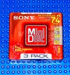 Md Sony Ruby Red Vs. Iii Three Pack Blank Mini Disc (3) (sealed). Fixed Price $36.99.