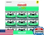 Maxell MC-60 Ur Microcassettes Pack Of 9 For Dictation/vintage Recorders. Fixed Price $50.36.