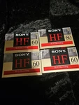Lot Of 4 New Sony HF-60 Hi-fi Blank Audio Cassette Tapes Normal Bias Sealed. Fixed Price $10.00.