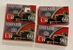 4 Lot Vtg Maxell Audio Blank Cassette Tapes 3 Ur 60 +1 90 Normal Bias New Seald. Fixed Price $10.68.