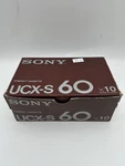 Sealed Box Sony Ucx-s 60 Cassette Tapes 10PC Made Japanretro Audio Unopened Read. Fixed Price $799.99.