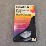 Scotch Professional Vcr Head Cleaner Vhs Maintenance Tape AV-105 3M Vintage Tech. Fixed Price $14.87.