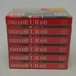 New Sealed Pk Maxell Blank Tapes Audio Cassette Normal Bias Ur 60 Min (B3-E16). Fixed Price $19.99.