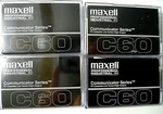 Lot 4 Maxell Professional Communicator Series C60 Low Noise Cassettes Sealed. Fixed Price $12.99.