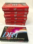 Vintage Lot Of New Sony 90 Minute & 1 Fuji 60 Blank Audio Cassettes. Fixed Price $5.99.