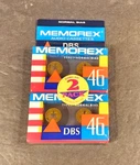2 Pack Brand New Memorex Dbs 46 Type Normal Bias Audio Cassette Tapes Sealed. Fixed Price $14.99.
