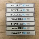 Vintage Maxell Ur 90 Minute Audio Cassette Tape - Lot Of 7. Fixed Price $17.95.
