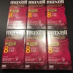 Lot Maxell T-160 Vhs Video Cassette Tapes Advanced Hi-fi 8 Hrs New Sealed Nos. Fixed Price $25.00.