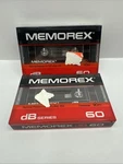 Two Vintage Memorex Db 60 Cassette 90M Normal Position New!!!. Fixed Price $7.15.