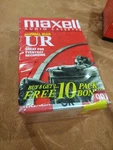 Nos New Vintage Maxell UR90 Normal Bias Audio Cassette Tapes Unopened 10 Pack. Fixed Price $18.00.