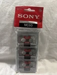 Sony MC-60 Microcassette Blank Disc Min Ea Side 3 Tapes New. Fixed Price $11.99.