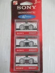 Sony Microcassette Pack New Sealed Minutes 3MC60B2N. Fixed Price $11.99.
