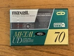 Maxell Metal Type Iv 70MIN Blank Audio Cassette. Japan 1990. New Sealed. Fixed Price $29.00.
