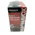 Magnavox T120 Pack Extra High Grade Video Cassette Tapes New Sealed MHG1206. Fixed Price $19.99.