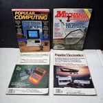 4 Vtgcomputer Magazines 1983 85 Popular Electronics Computing TRS-80 Apple Ads. Fixed Price $25.49.