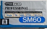 Tdk Type Ii Cassette Tape Professional High Bias New Sealed SM60DX Vtg. Fixed Price $17.00.